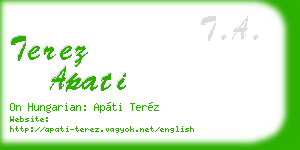 terez apati business card